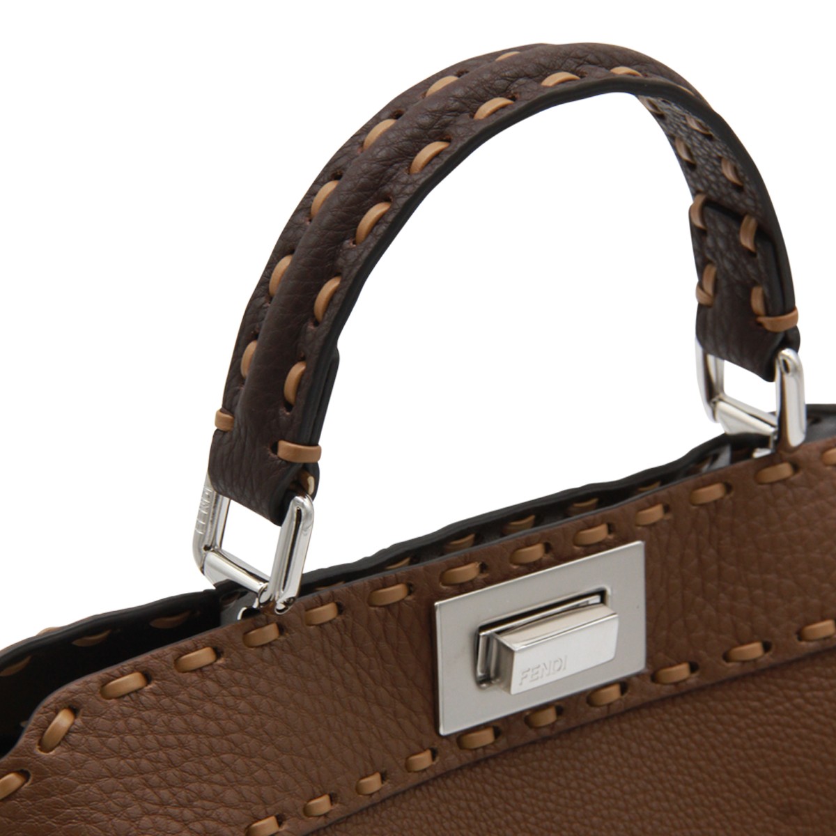 BROWN LEATHER PEEKABOO ISEEU SMALL... BROWN LEATHER PEEKABOO ISEEU SMALL...