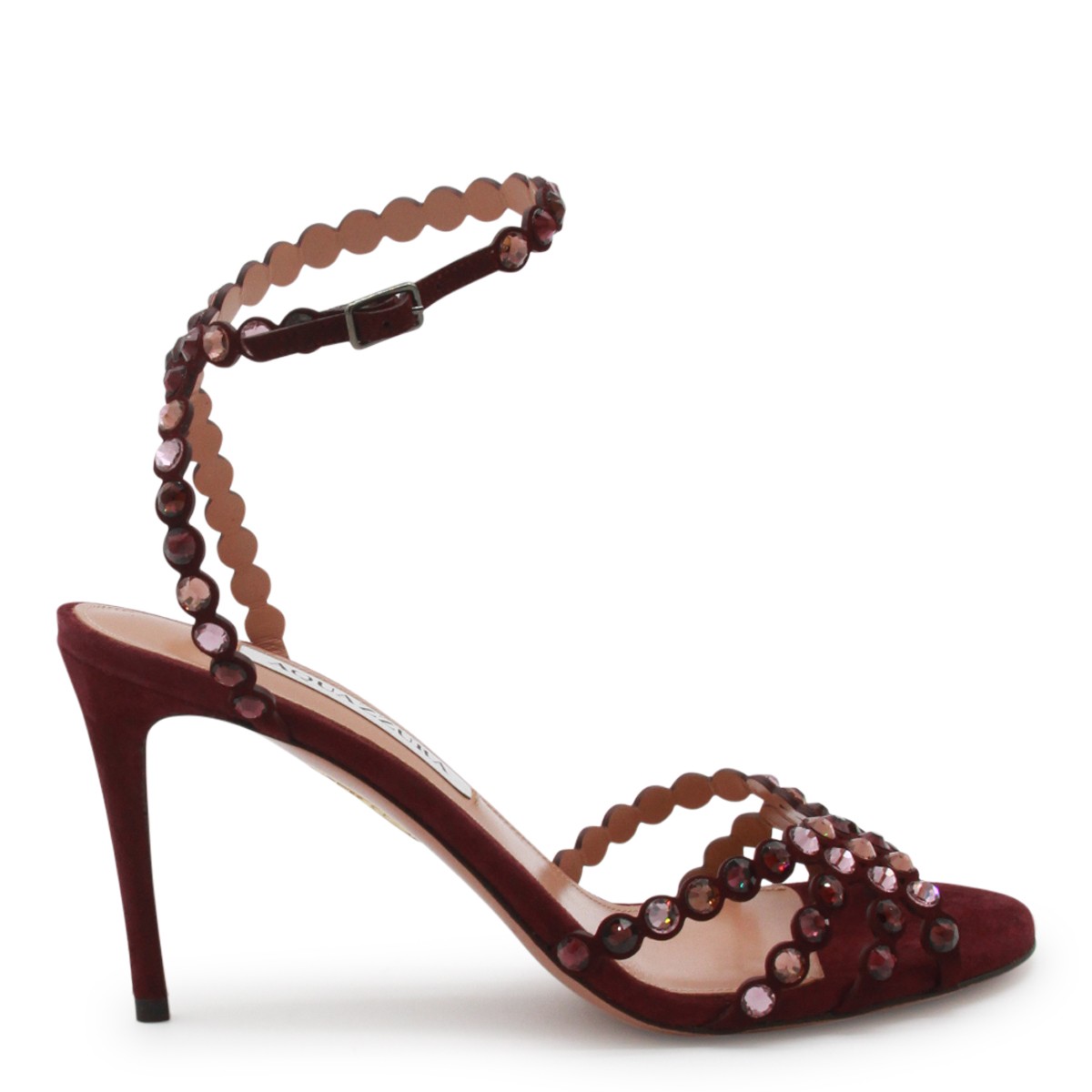 DARK RED LEATHER TEQUILA 85 SANDAL