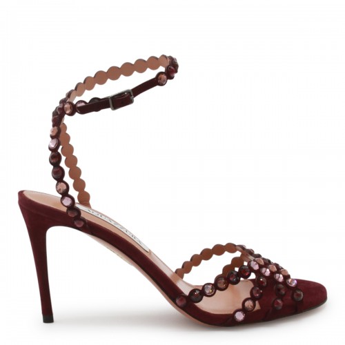 DARK RED LEATHER TEQUILA 85 SANDAL