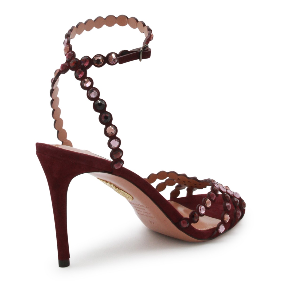 DARK RED LEATHER TEQUILA 85 SANDAL