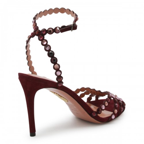 DARK RED LEATHER TEQUILA 85 SANDAL
