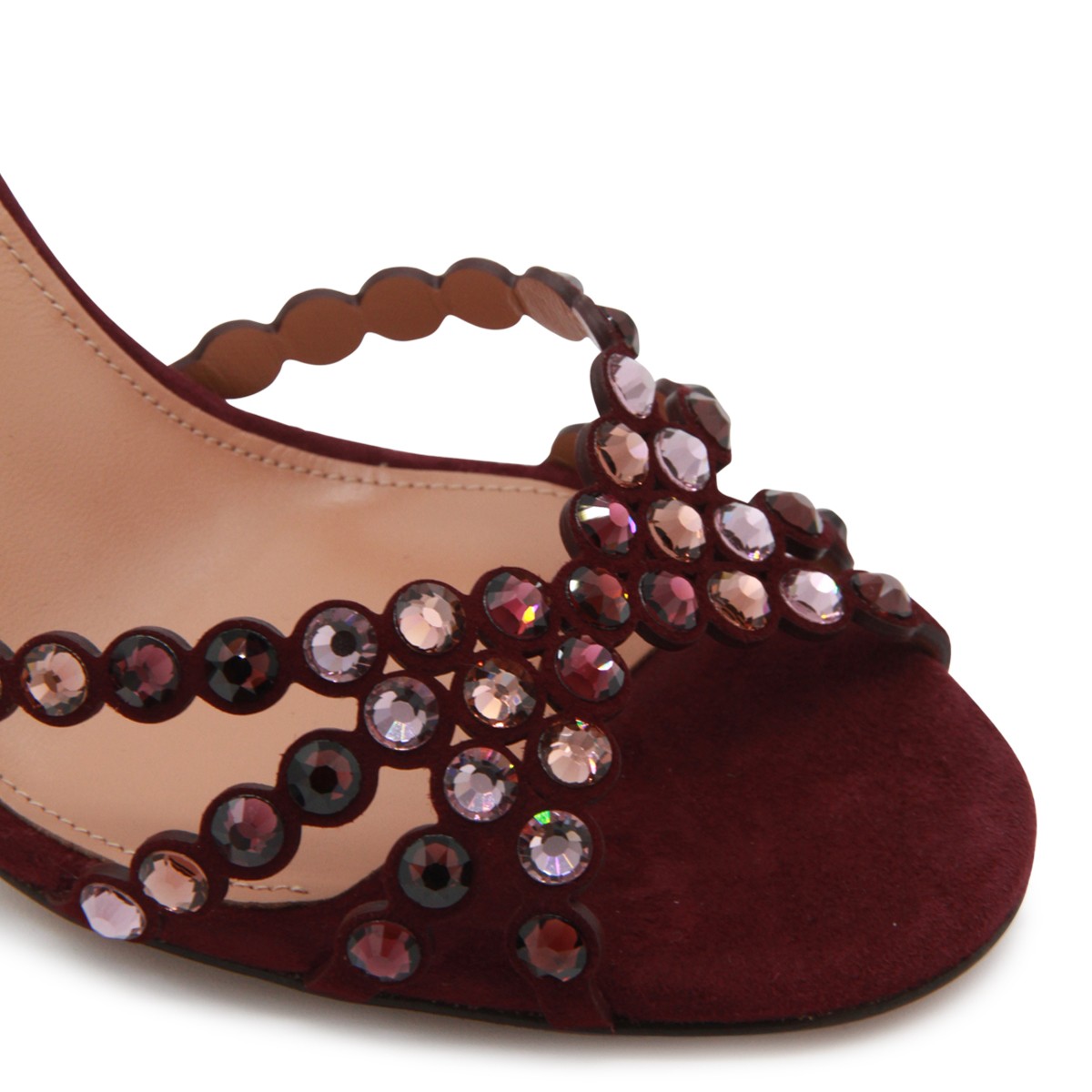 DARK RED LEATHER TEQUILA 85 SANDAL