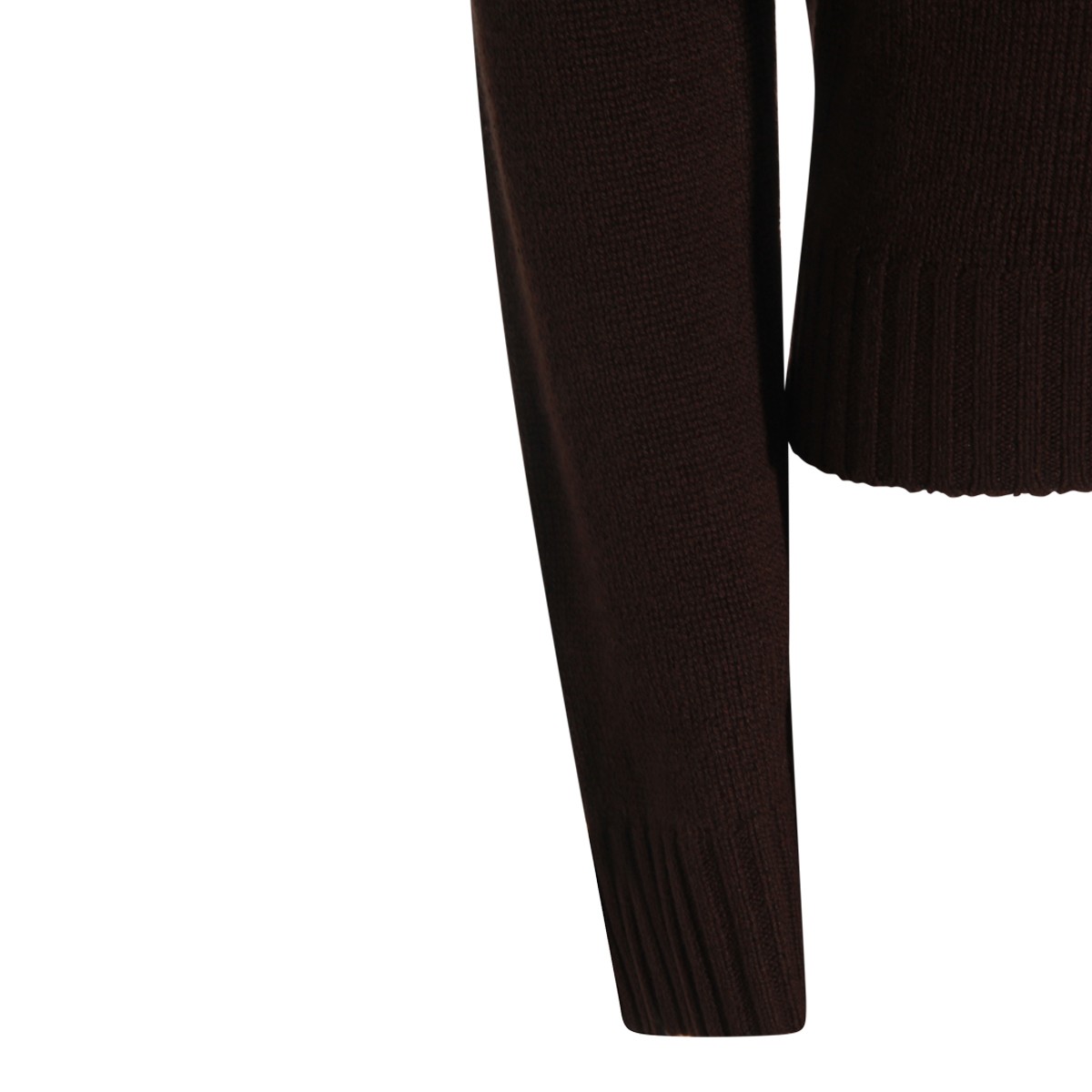 BROWN WOOL KNITWEAR
