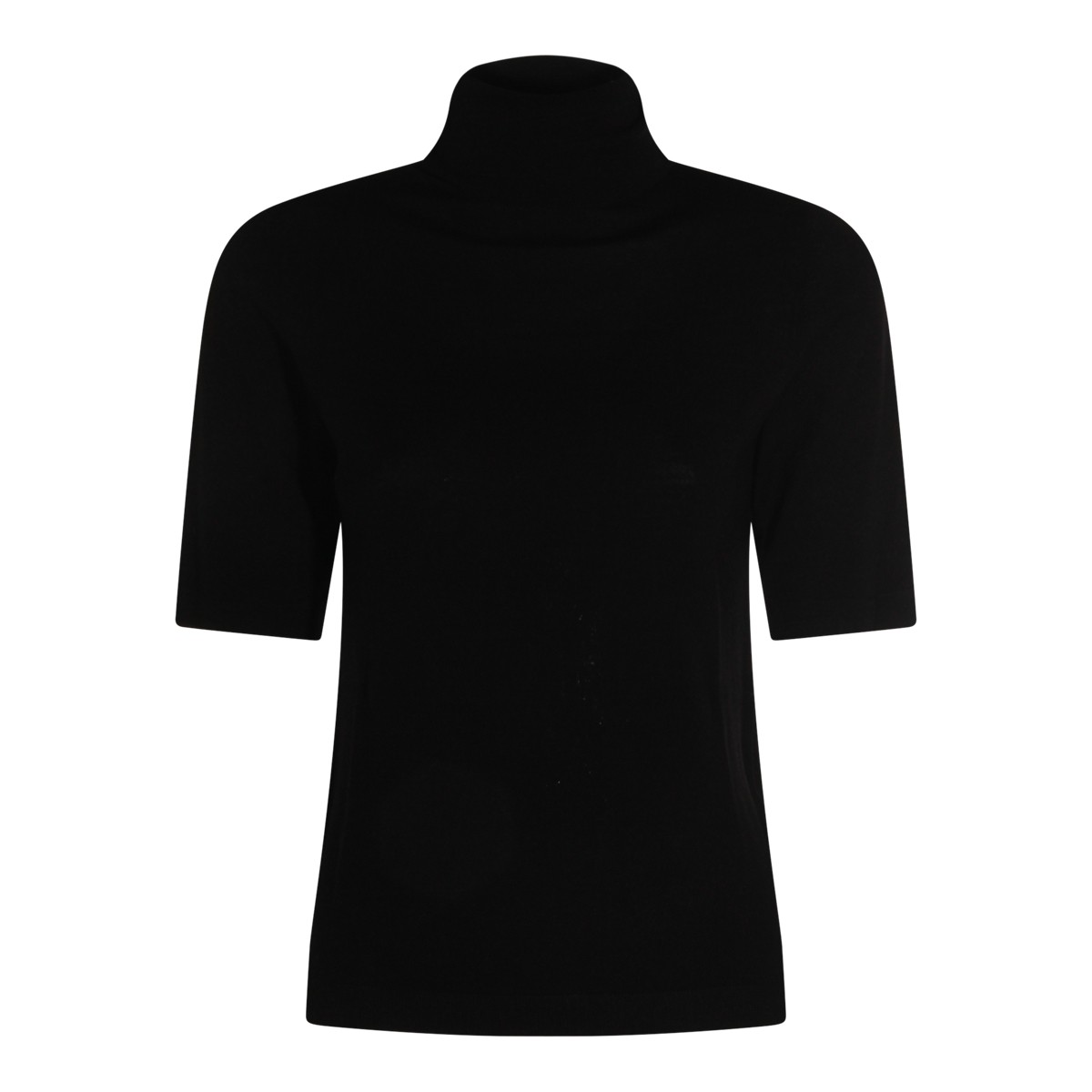 BLACK WOOL KNITWEAR