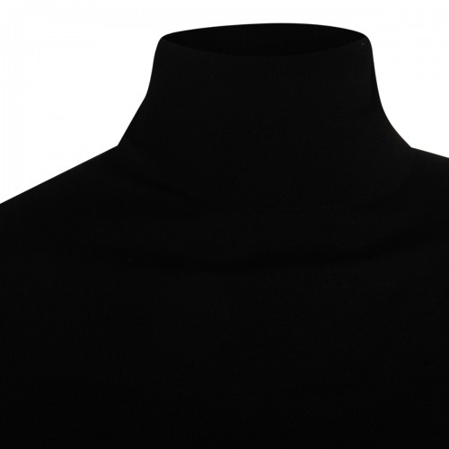 BLACK WOOL KNITWEAR