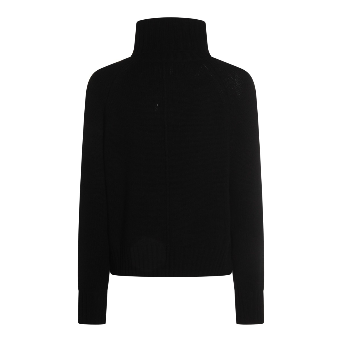 BLACK WOOL KNITWEAR
