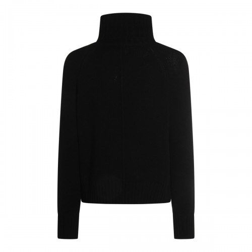 BLACK WOOL KNITWEAR