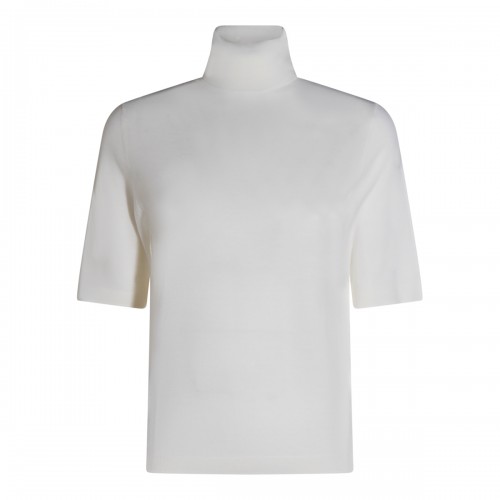 WHITE WOOL KNITWEAR