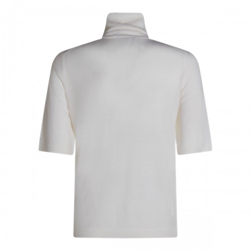 WHITE WOOL KNITWEAR