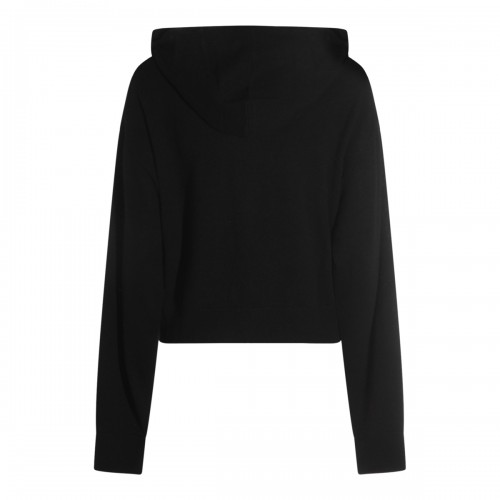 BLACK WOOL SWEATSHIRT
