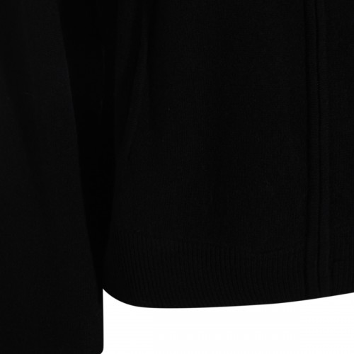 BLACK WOOL SWEATSHIRT