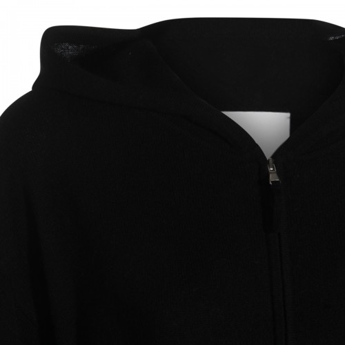BLACK WOOL SWEATSHIRT
