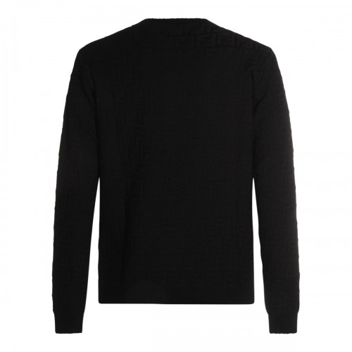 BLACK WOOL KNITWEAR