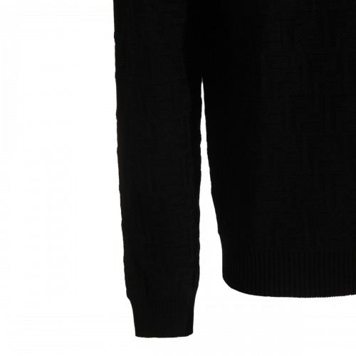 BLACK WOOL KNITWEAR