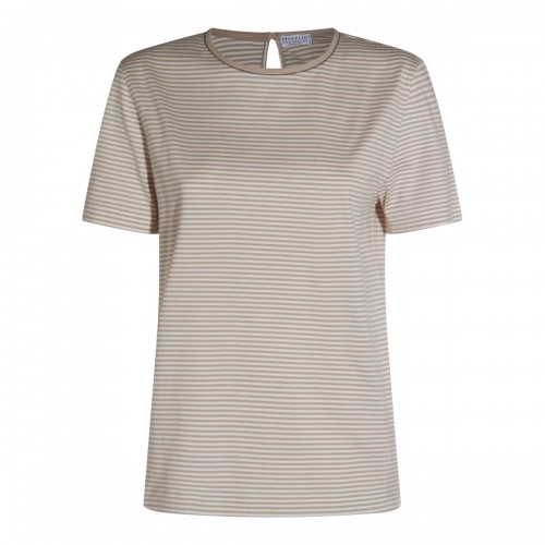 BEIGE COTTON T-SHIRT