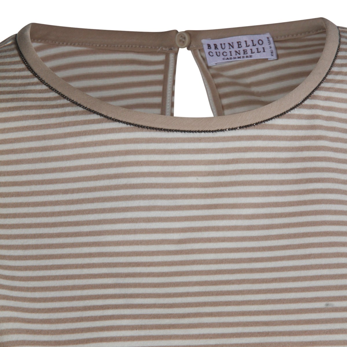 BEIGE COTTON T-SHIRT
