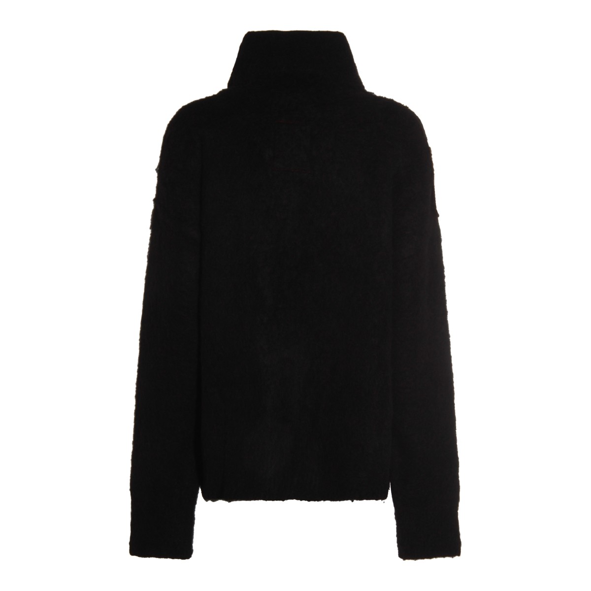 BLACK WOOL KNITWEAR