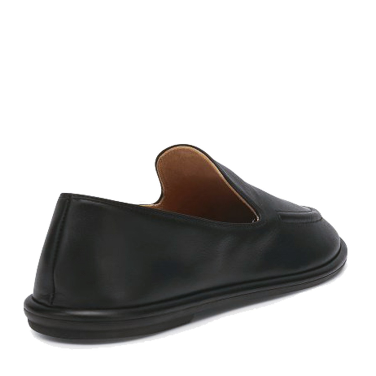 BLACK LEATHER CANAL LOAFERS BLACK LEATHER CANAL LOAFERS