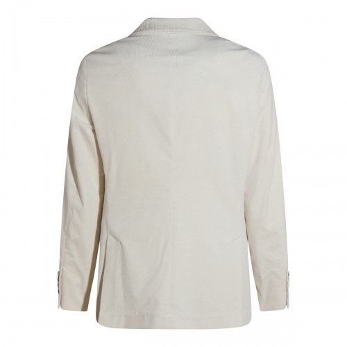 WHITE COTTON BLAZER