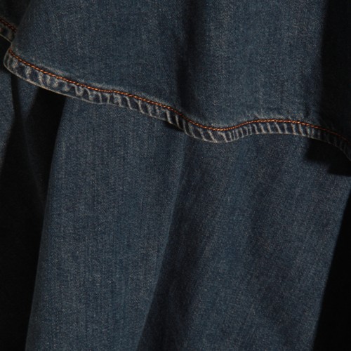 BLUE COTTON SKIRT