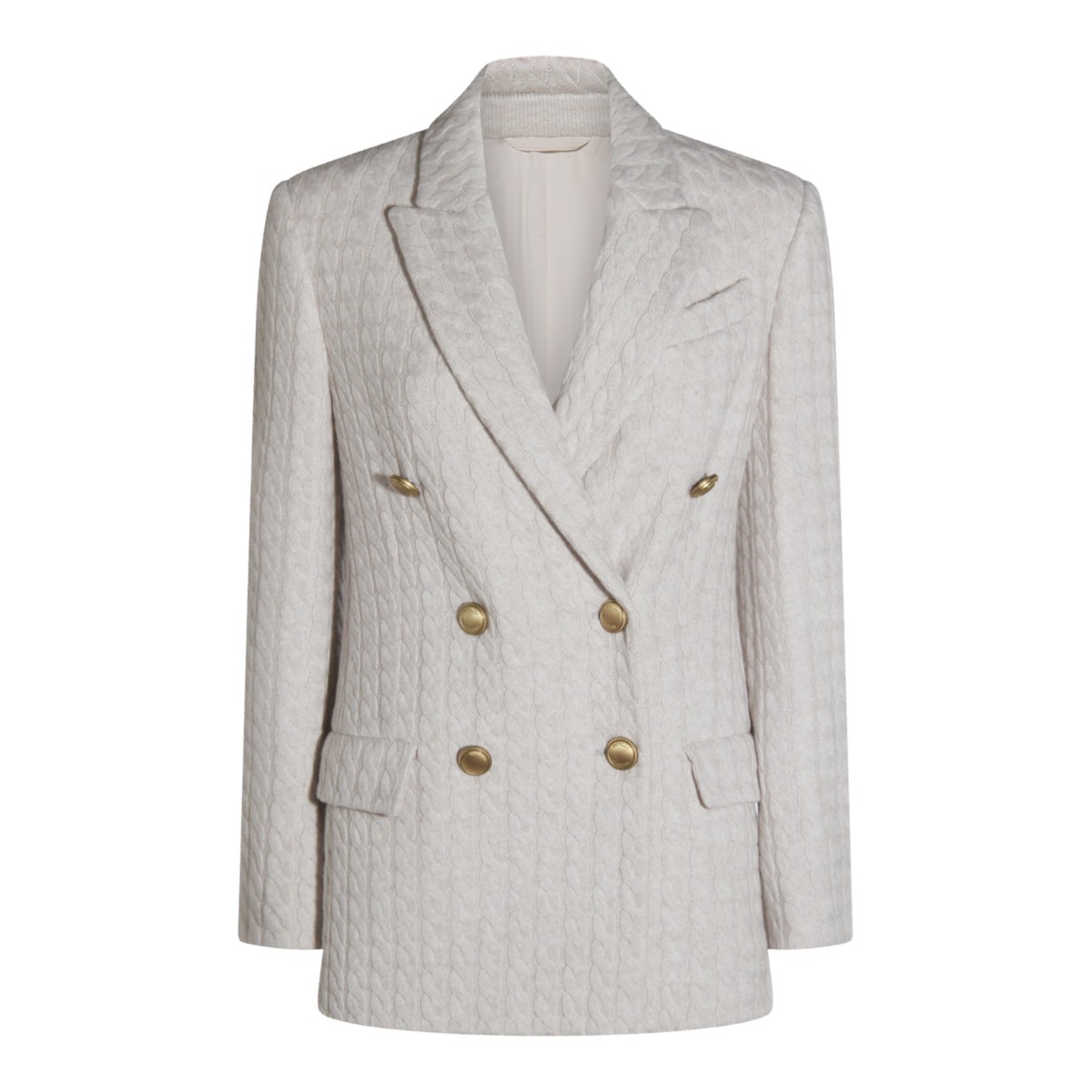 LIGHT GREY CASHMERE BLAZER