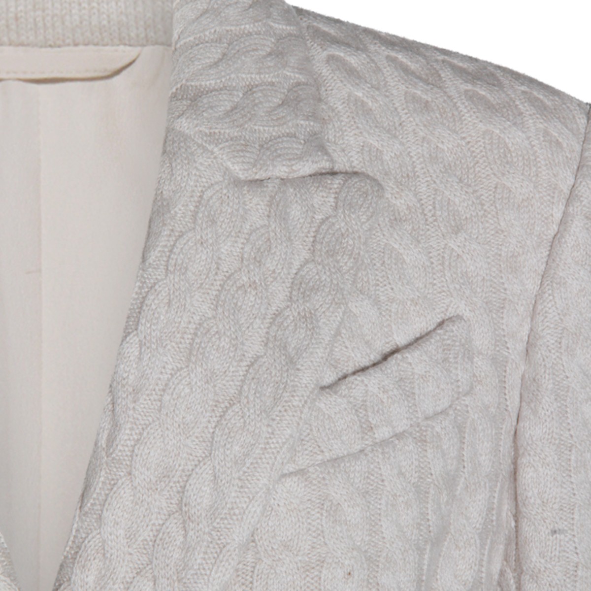 LIGHT GREY CASHMERE BLAZER LIGHT GREY CASHMERE BLAZER