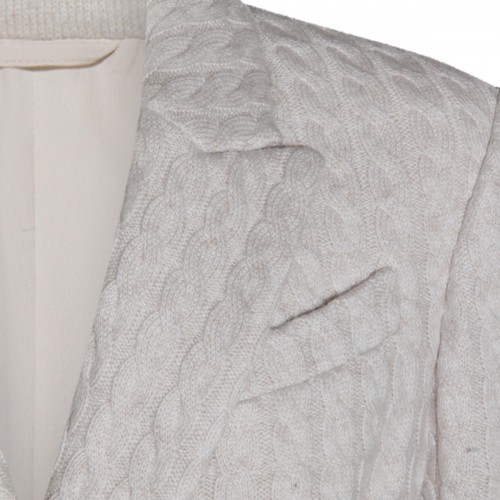 LIGHT GREY CASHMERE BLAZER