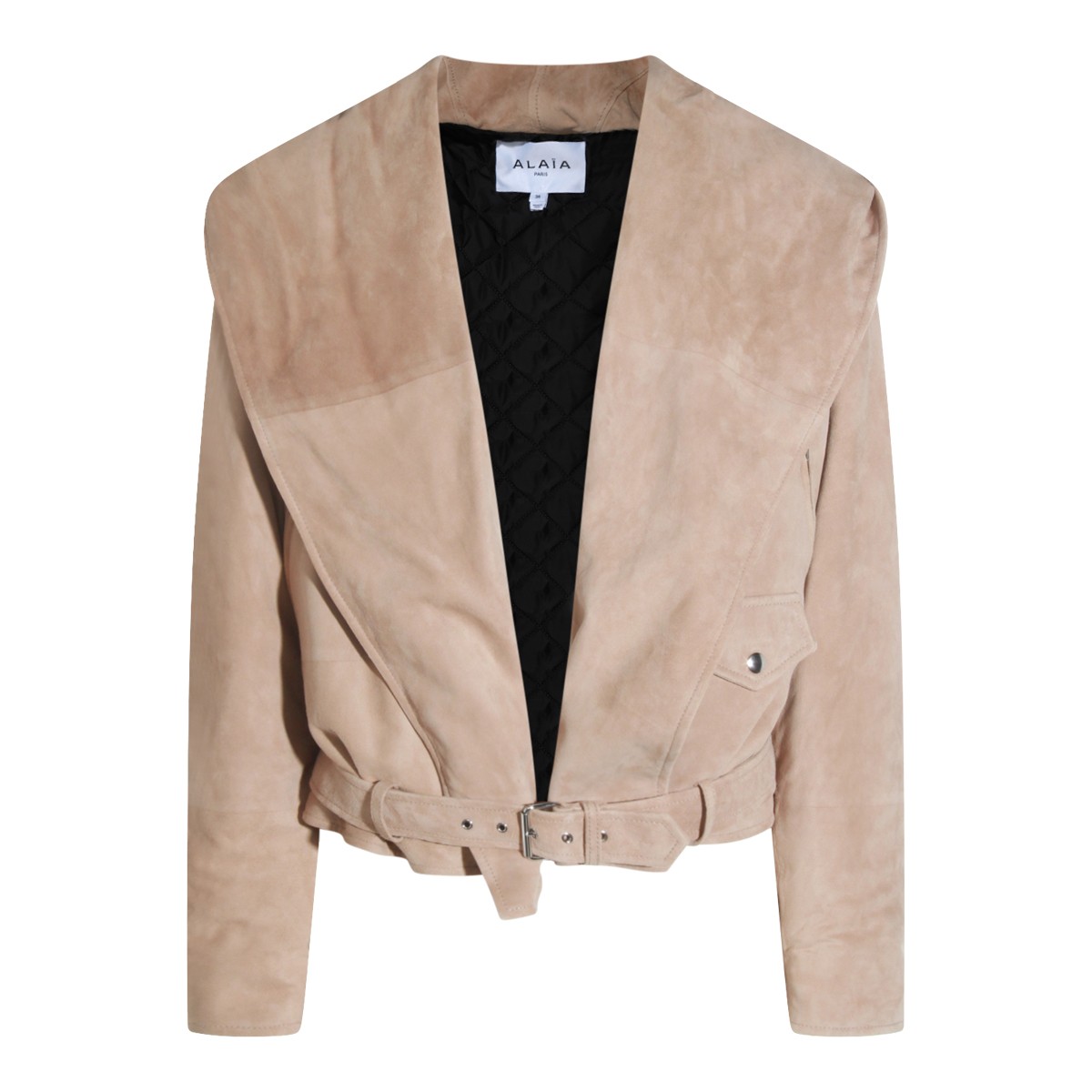 BEIGE LEATHER JACKET