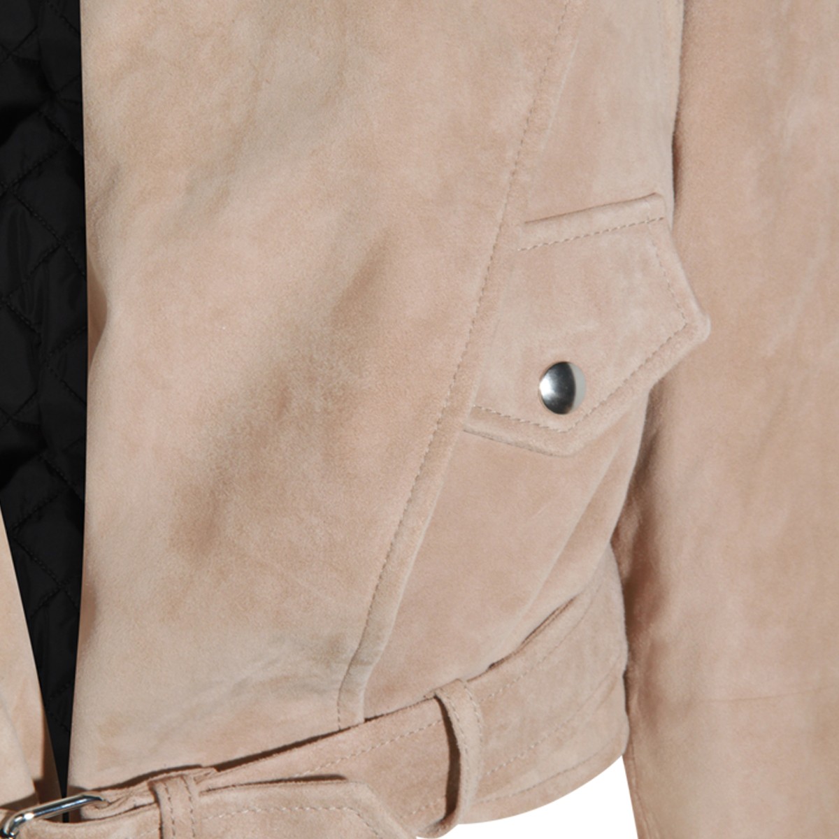 BEIGE LEATHER JACKET