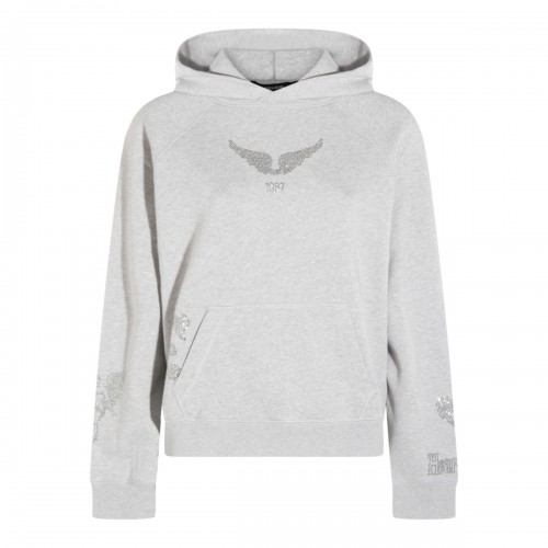 GREY COTTON SWEATSHIRT