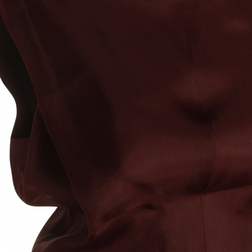 BROWN SILK DRESS