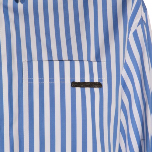 LIGHT BLUE AND WHITE COTTON SHIRT
