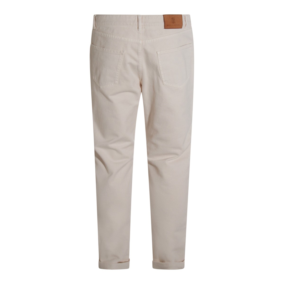 WHITE COTTON JEANS