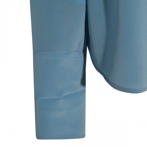 BLUE SILK SHIRT