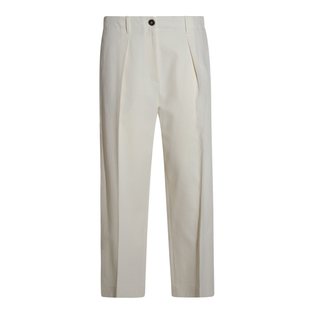 WHITE COTTON PANTS