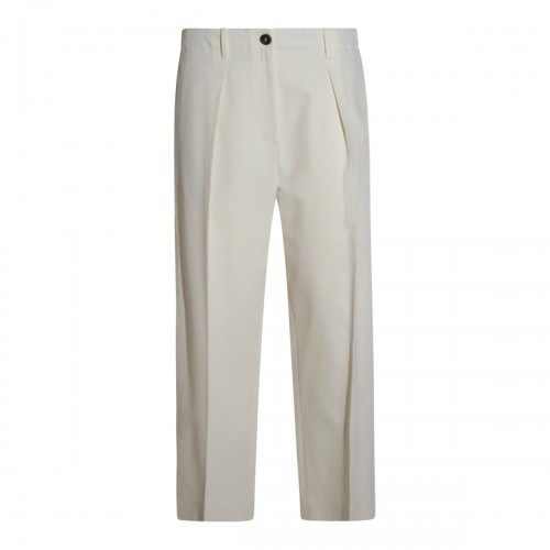 WHITE COTTON PANTS