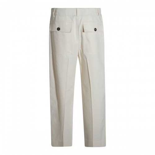 WHITE COTTON PANTS