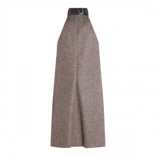 BROWN CASHMERE DRESS
