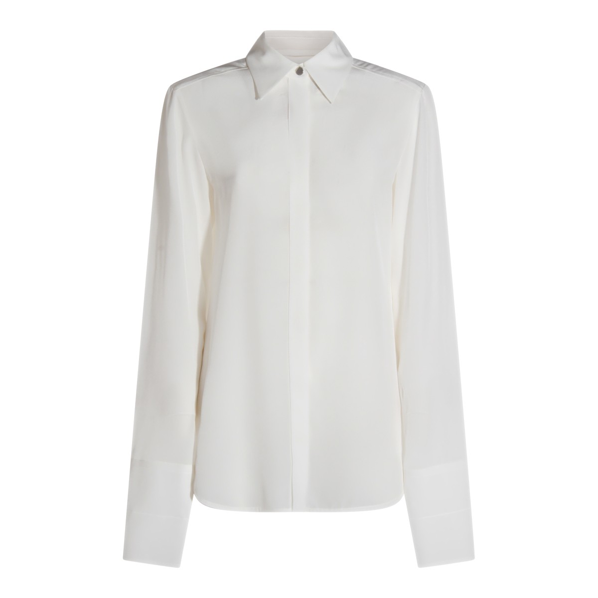 WHITE SILK CIRCOLO SHIRT