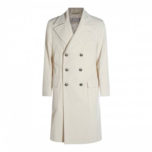 WHITE CASHMERE DOWN JACKET