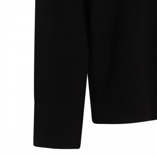 BLACK WOOL KNITWEAR
