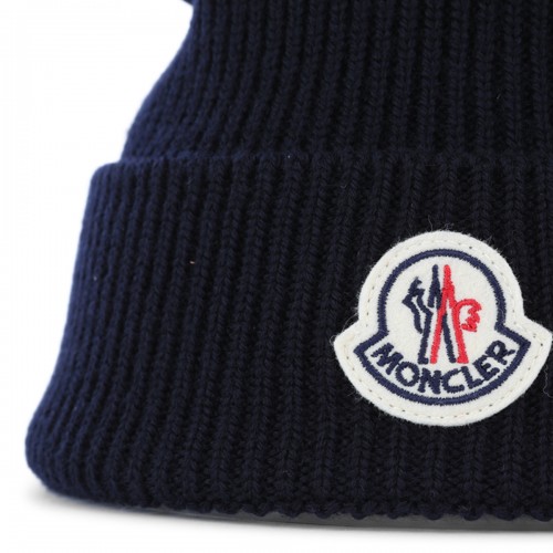 BLUE WOOL HAT