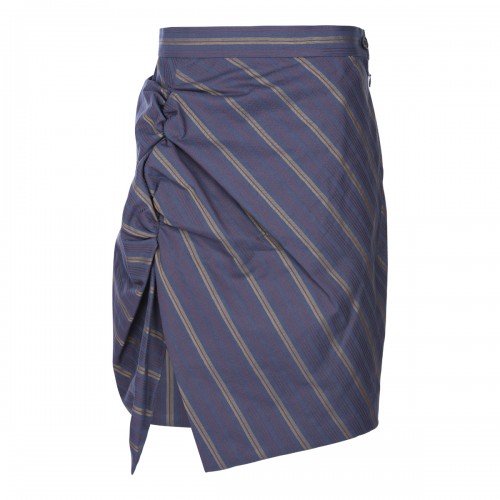 BLUE COTTON SKIRT