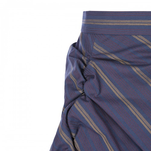 BLUE COTTON SKIRT