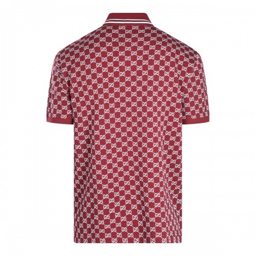 RED ANCORA COTTON POLO SHIRT