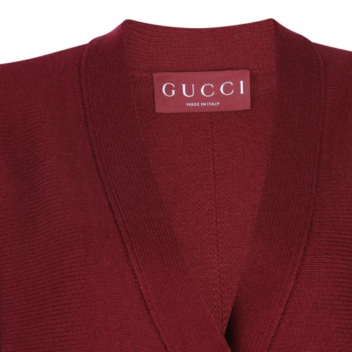 RED ANCORA WOOL KNITWEAR