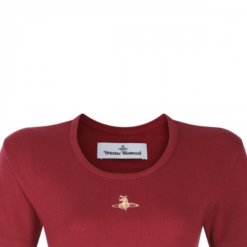 RED COTTON BODYSUIT