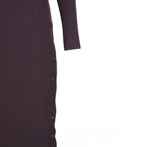 BURGUNDY DRESS