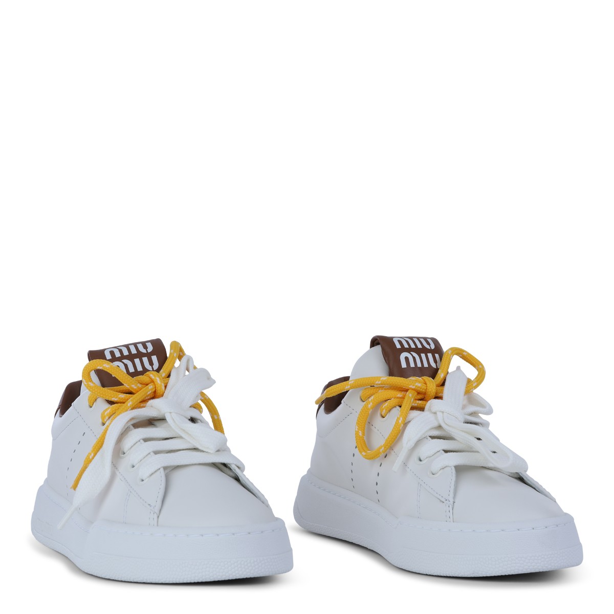 WHITE LEATHER SNEAKERS