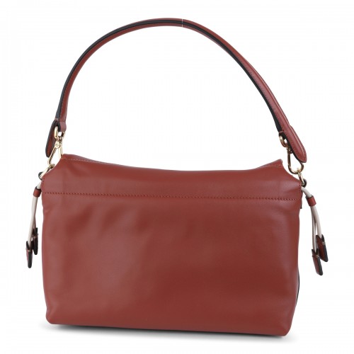 BROWN LEATHER MAMMA BAGUETTE MEDIUM SHOULDER BAG